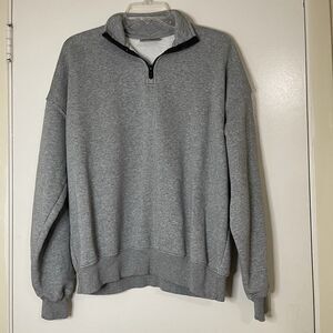 Taylor Swift The Eras Tour 1/4 Zip Sweatshirt Gray long sleeve Official Merc XS